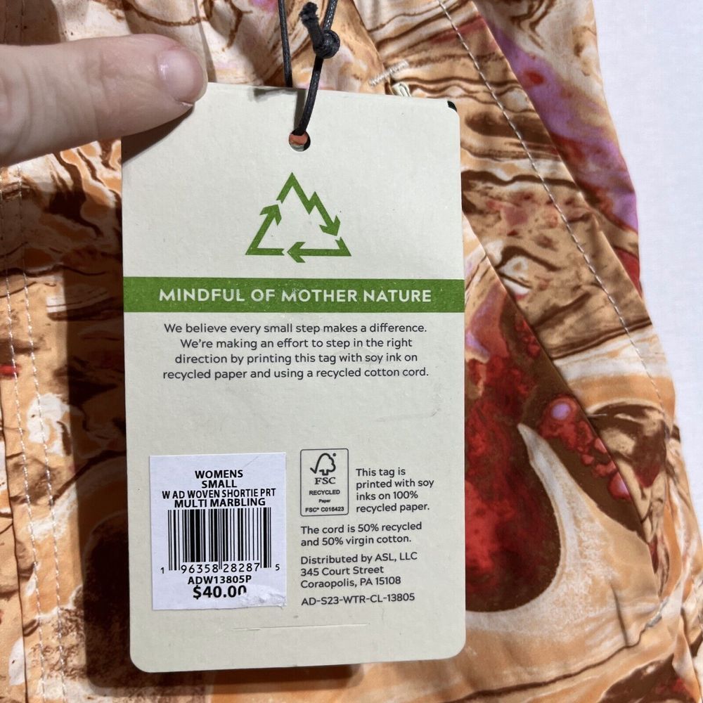 Alpine Design Fairview Shorts‎ Women's Small Multi Mesh Lined Pockets Drawstring - Picture 4 of 5